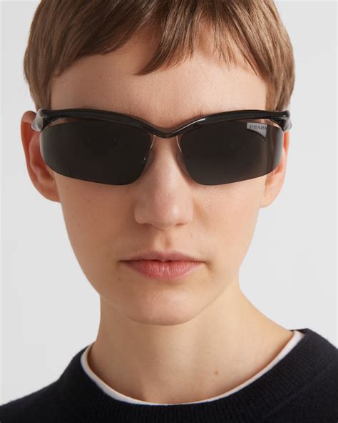 thin prada glasses|Slate Gray Lenses Prada Morph Sunglasses .